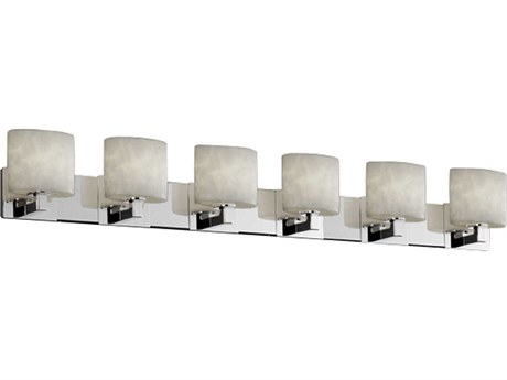 Justice Design Group Clouds 6-Light Chrome Vanity Light