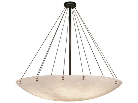 Justice Design Group Clouds 16-Light6-Light Bronze Bowl Pendant