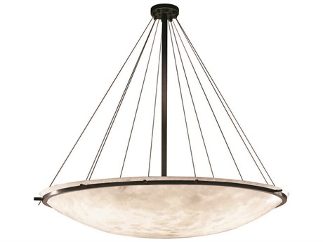 Justice Design Group Clouds 16-Light6-Light Bronze Bowl Pendant