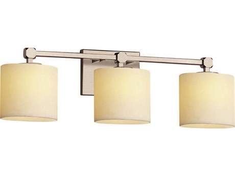 Justice Design Group Candlearia 3-Light Nickel Vanity Light