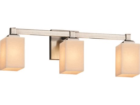 Justice Design Group Candlearia 3-Light Nickel Vanity Light
