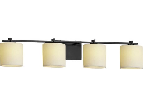 Justice Design Group Candlearia 4-Light Black Vanity Light