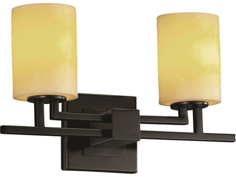 Justice Design Group Candlearia 2-Light Bronze Vanity Light