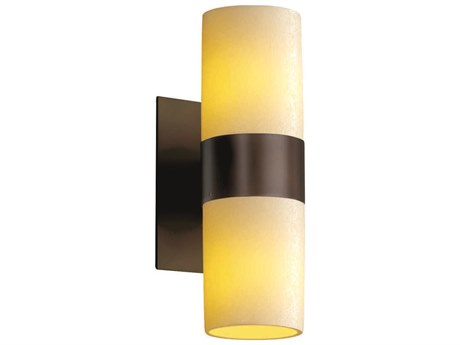 Justice Design Group Candlearia 2-Light Bronze Wall Sconce