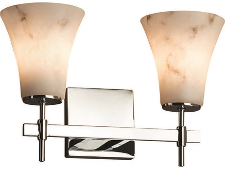 Justice Design Group Lumenaria 2-Light Chrome Vanity Light