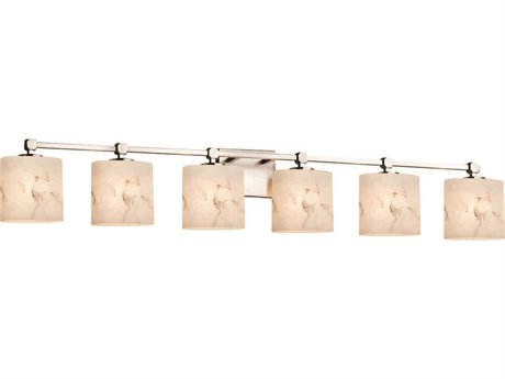 Justice Design Group Lumenaria 6-Light Nickel Vanity Light