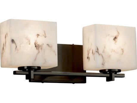 Justice Design Group Lumenaria 2-Light Black Vanity Light