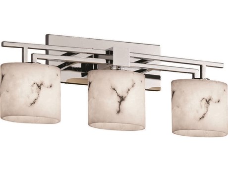 Justice Design Group Lumenaria 3-Light Chrome Vanity Light