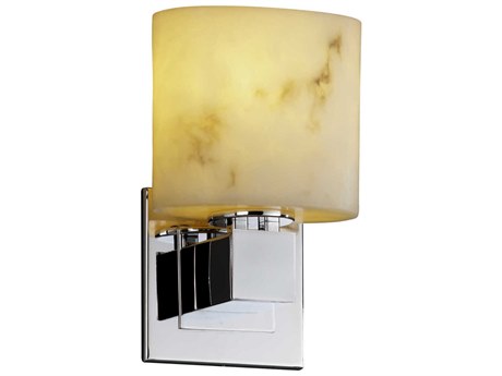 Justice Design Group Lumenaria 1-Light Chrome Wall Sconce