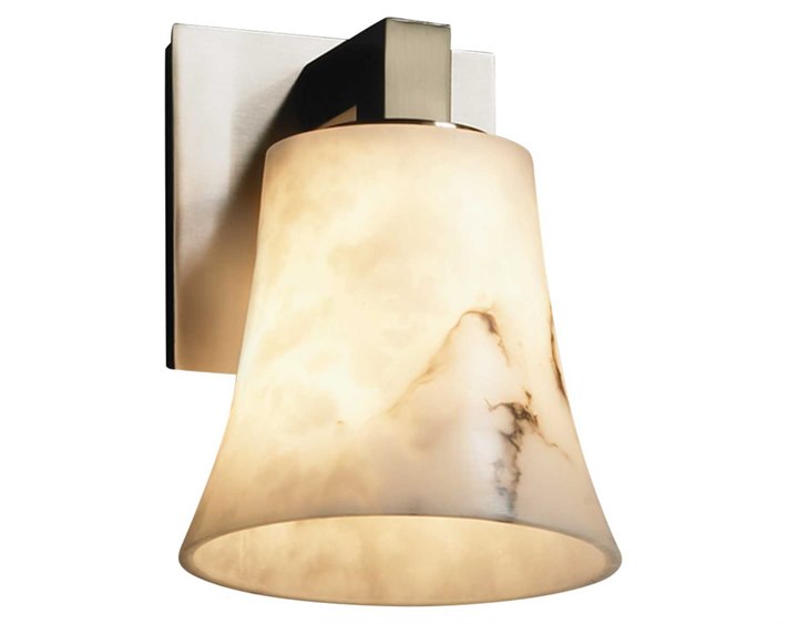 Justice Design Group Lumenaria Modular Faux Alabaster Resin Wall Sconce