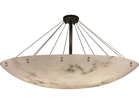 Justice Design Group Lumenaria 16-Light6-Light Bronze Bowl Semi Flush Mount