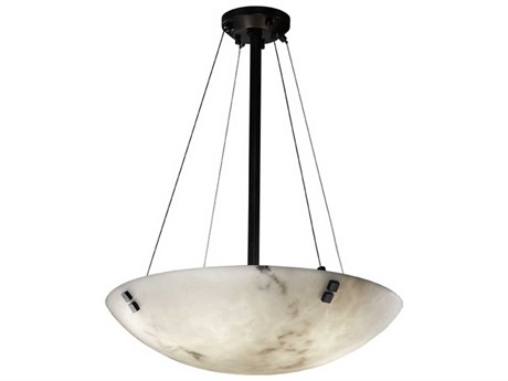 Justice Design Group Lumenaria 3-Light Black Bowl Pendant