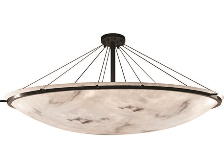 Justice Design Group Lumenaria 16-Light6-Light Bronze Bowl Semi Flush Mount