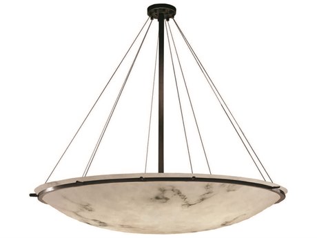 Justice Design Group Lumenaria 12-Light Bronze Bowl Pendant
