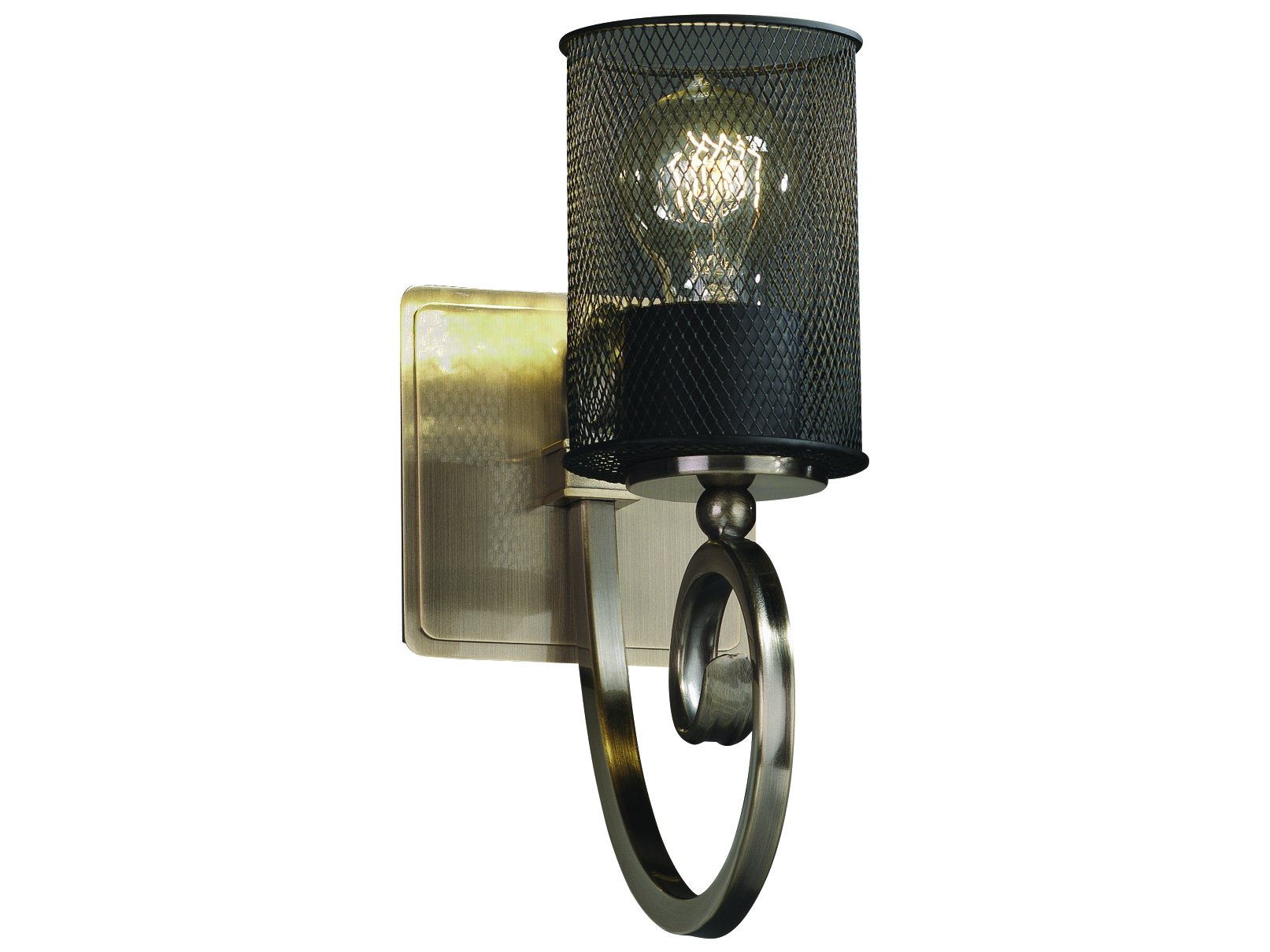 Justice Design Group Wire Mesh Victoria 1-light Vanity Light | JDMSH8571