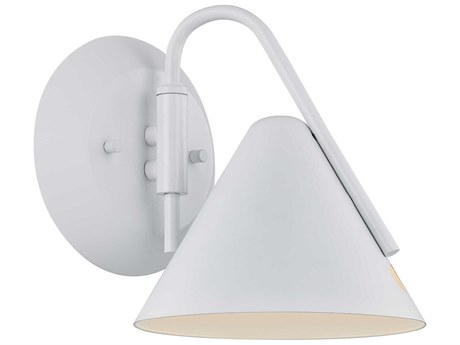 Justice Design Group Zag White Wall Sconce