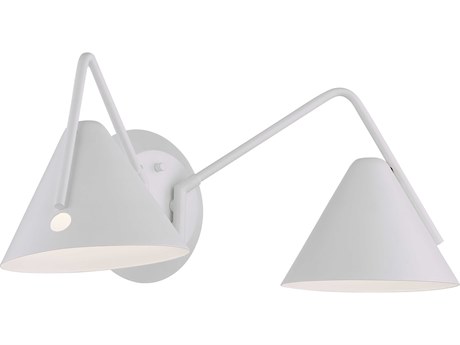 Justice Design Group Zag White Wall Sconce