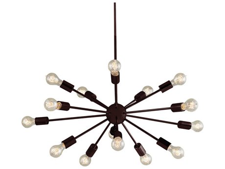 Justice Design Group 15-Light Bronze Sputnik Pendant