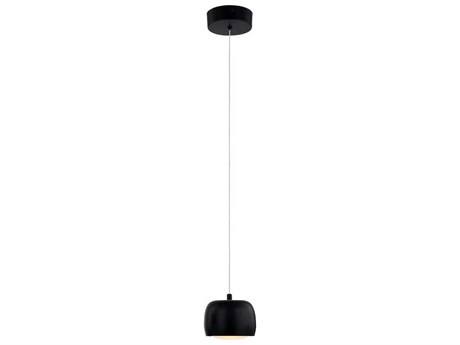 Justice Design Group 1-Light Matte Black LED Dome Mini Pendant