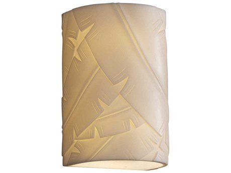 Justice Design Group Porcelina White Wall Sconce