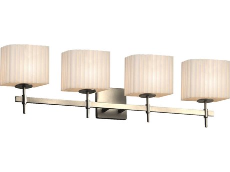 Justice Design Group Porcelina 4-Light Nickel Vanity Light