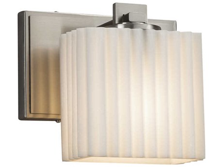Justice Design Group Porcelina Nickel Wall Sconce