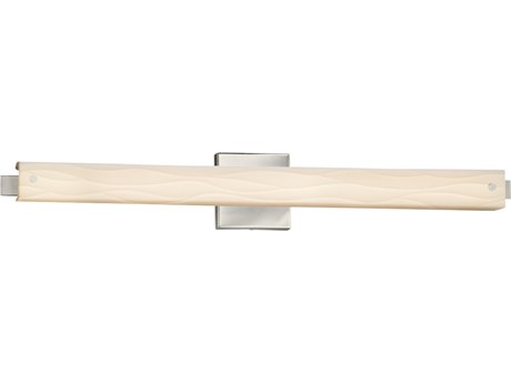 Justice Design Group Porcelina Nickel LED Vanity Light