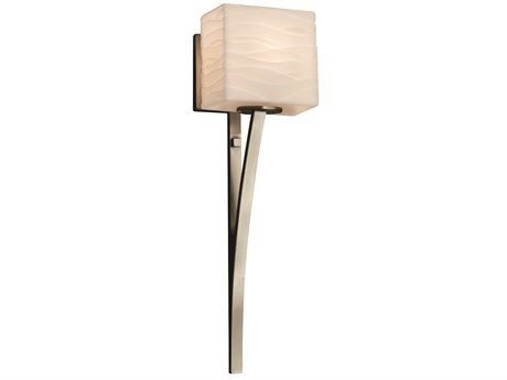 Justice Design Group Porcelina Nickel Wall Sconce