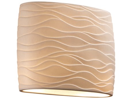 Justice Design Group Porcelina 2-Light Off White Wall Sconce