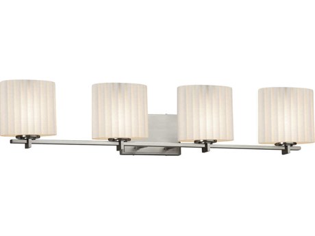 Justice Design Group Limoges 4-Light Nickel Vanity Light