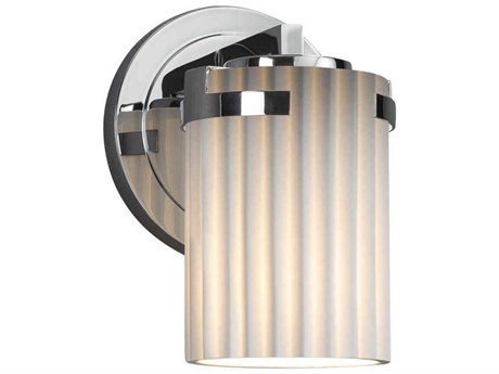 Justice Design Group Limoges 1-Light Chrome Wall Sconce