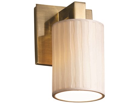 Justice Design Group Limoges 1-Light Nickel Wall Sconce