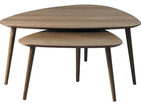 Unique Furniture Adda Wood Smoked Oak End Table
