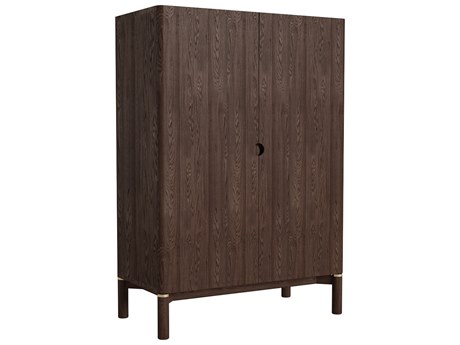 Unique Furniture Arun Oak Wood Display Cabinet