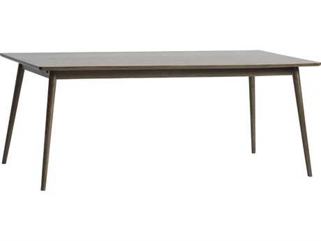Unique Furniture Barrali Rectangular Wood Smoked Oak Dining Table