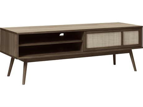 Unique Furniture Barrali 59" Oak Wood Smoked Media Console