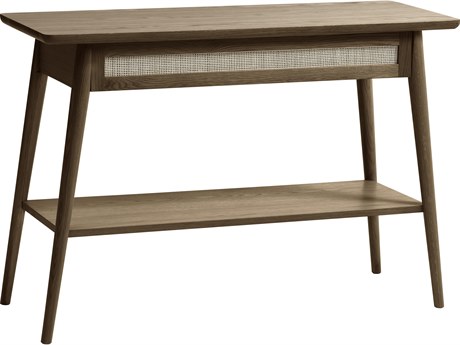 Unique Furniture Barrali Rectangular Wood Smoked Oak Console Table