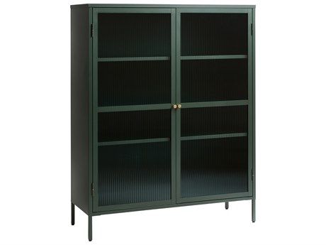 Unique Furniture Vega Green & Golden Display Cabinet