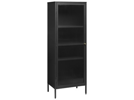 Unique Furniture Vega Black & Golden Accent Chest