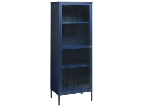 Unique Furniture Vega Blue & Golden Accent Chest