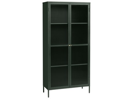 Unique Furniture Vega Green & Golden Display Cabinet