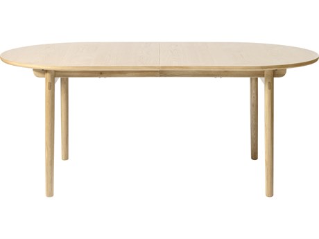 Unique Furniture Carno Oval Wood Natural Oak Dining Table