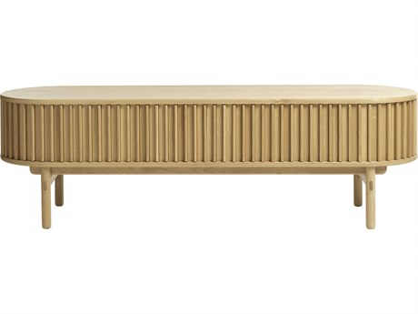 Unique Furniture Carno 63" Oak Wood Natural Media Console
