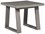 Unique Furniture May 24" Square Wood White End Table  JEMAY4539WH