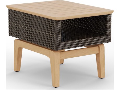 Jensen Outdoor Interception 25" x 20" Rectangular Side Table