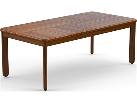 Jensen Outdoor Furniture Foundations Ipe IPEFoundations IPE Mosaic 50" x 25" Rectangular Coffee Table