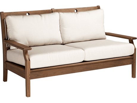 Jensen Outdoor Opal Loveseat with Low Back Cushions