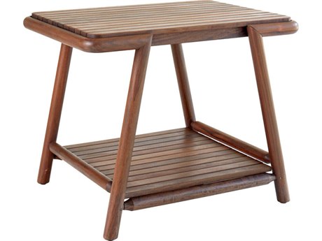 Jensen Outdoor Forte 28" x 23" Rectangular Side Table with LPE Top