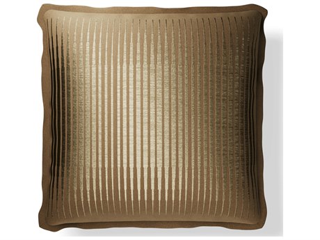 Jensen Outdoor Performance Plume Embroidery 20" x 20" Rhythm - Clay/Gold