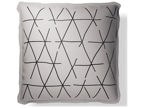 Jensen Outdoor Performance Plume Embroidery 20" x 20" Scratch - Ivory/Charcoal